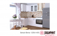 Кухня 15 "Белый Вегас" 1200*1400  (РМР) - "Лабиринт" - интернет-магазин мебели для дома в Екатеринбурге, Первоуральске и Ревде