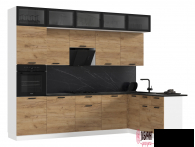 Кухня "Рио нью"3,0*1,8м (1080). Компоновка №4 (МФ) - "Лабиринт" - интернет-магазин мебели для дома в Екатеринбурге, Первоуральске и Ревде