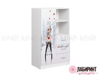 Шкаф комбинированный "Вега нью герл" ЛДСП (МФ) - "Лабиринт" - интернет-магазин мебели для дома в Екатеринбурге, Первоуральске и Ревде