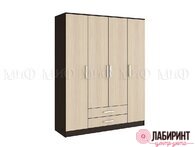 Шкаф 4-х створчатый "Фиеста" ЛДСП (МФ) - "Лабиринт" - интернет-магазин мебели для дома в Екатеринбурге, Первоуральске и Ревде