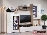 Гостиная ЛДСП "Нэнси Нью" вариант №3 (МФ) - "Лабиринт" - интернет-магазин мебели для дома в Екатеринбурге, Первоуральске и Ревде