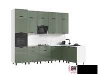 Кухня "Техно" 3,0*1,8/1080. Компоновка №6 (МФ) - "Лабиринт" - интернет-магазин мебели для дома в Екатеринбурге, Первоуральске и Ревде