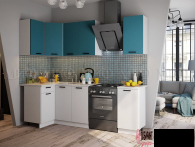 Кухня "Техно" 1,1*1,8. Компоновка №6 (МФ) - "Лабиринт" - интернет-магазин мебели для дома в Екатеринбурге, Первоуральске и Ревде