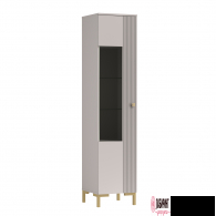 Шкаф витрина  со стеклом левый 94.02 "Модена" (ОЛМ) - "Лабиринт" - интернет-магазин мебели для дома в Екатеринбурге, Первоуральске и Ревде