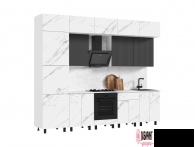 Кухня "Оливия Нью" 3,0 Компоновка №2 МДФ  (МФ) - "Лабиринт" - интернет-магазин мебели для дома в Екатеринбурге, Первоуральске и Ревде