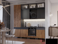 Кухня "Техно-5" 2,4 компоновка №2  (МФ) - "Лабиринт" - интернет-магазин мебели для дома в Екатеринбурге, Первоуральске и Ревде